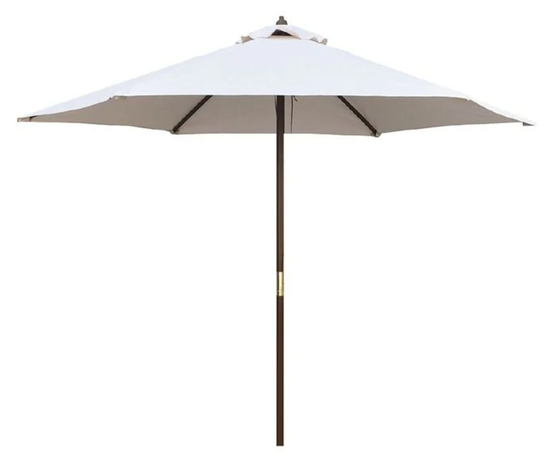 2.5m White Market Umbrella image 0